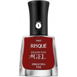 4 Unidades Esmalte Risqué Diamond Gel Vermelho Cereja Cremoso 95ml na Amazon