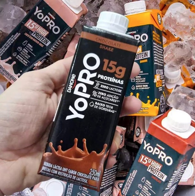 (4 unidades recorrência) YoPRO Bebida Láctea UHT Chocolate 15g de proteínas 250ml na Amazon