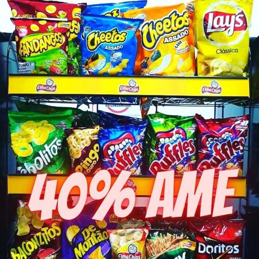 40% Cashback em Salgadinhos Elma Chips na Americanas