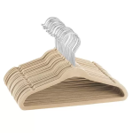 50 Cabides De Veludo Slim Ultra Finos Antideslizante Bege – Holtter Home Design na Magazine Luiza