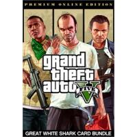 Jogo Bundle Grand Theft Auto V: Edição Online Premium e Pacote de Dinheiro Tubarão-Branco