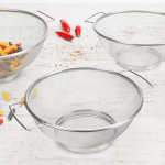 Escorredor de Alimentos Inox Casambiente – Amo Cozinhar PEIN005