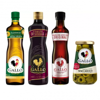 Kit Gallo Azeite De Oliva 500ml + Molho De Pimenta - 50ml + Vinagre Balsâmico 250ml +...