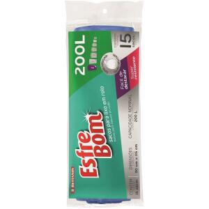 Saco para Lixo Rolo Esfrebom Azul 200L