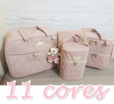 Kit de Bolsas Maternidade Pérola 4 Peças Térmico Impermeável