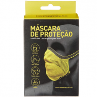 Máscara Esportiva Knit - Preta Tamanho G, Fiber, Preta