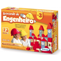 Brinquedo Brincando de Engenheiro 73 Peças 52776 - Xalingo