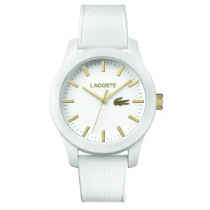 Relógio Lacoste Masculino Borracha Branca - 2010819