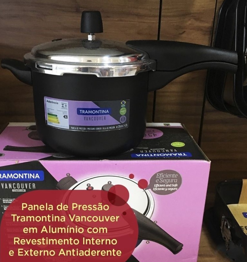 Panela de Pressão Tramontina Vancouver 4,5 Litros Alumínio