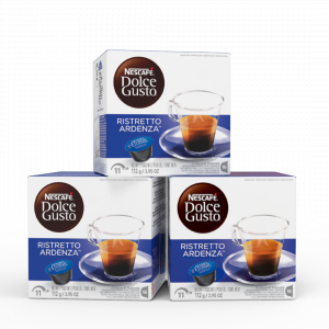 6 Caixas Capsulas Ristretto Ardenza Nescafé - 16 Unidades (Total de 48 Capsulas)