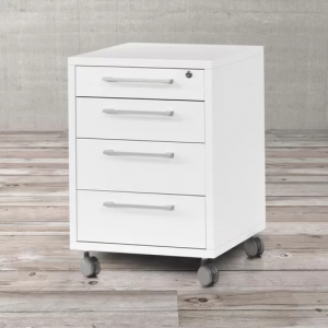 Gaveteiro Com 4 Gavetas Prima Branco