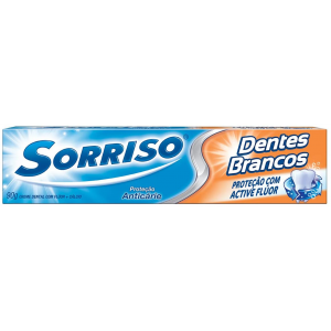 3 Unidades - Creme Dental Sorriso Dentes Brancos 90g