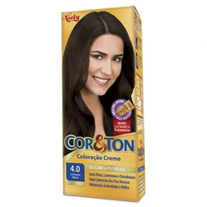 Tintura Creme Cor & Ton Castanho Médio 4.0 - Lojas Rede