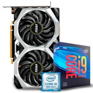 Kit Processador Intel Core i9-9900KF, Cache 16MB, 3.60GHz (5.00GHz Turbo), LGA1151 + Placa de Vídeo MSI NVIDIA GeForce RTX 2060, 6GB, GDDR6