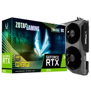 Placa de Vídeo Zotac NVIDIA GeForce RTX 3070 Twin Edge OC 8GB GDDR6 - ZT-A30700H-10P