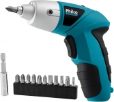 Parafusadeira Philco PPF01 W 4.8V Preto/Azul