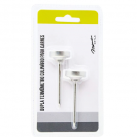 Dupla De Termômetro Culinário Mimo Style Prata