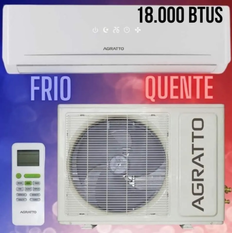 Ar-condicionado Split Agratto 18.000 BTUs – Quente/Frio ECO TOP ECS18QF-R4-02 4390