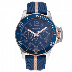 Relógio Nautica Masculino Nylon Azul - NAPBSF920
