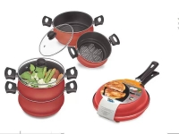 Kit Legumeira Panela a Vapor Al Vapore 3×1 + Omeleteira 18cm Dona Chefa