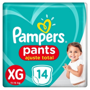 Fralda Pampers Pants Ajuste Total XG - 14 Unidades