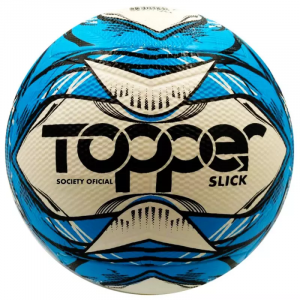 Bola de Futebol Society Topper Slick 2020 - Azul