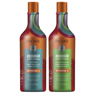 Inoar Kit Shampoo e Condicionador Bombar Super Vitaminas - 1 Litro