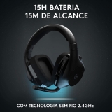 Headset Gamer Sem Fio Logitech G533