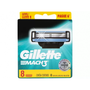 Carga para aparelho Gillette Mach3 - 8 unidades