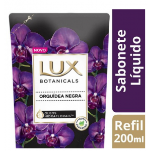 6 unidades Sabonete Líquido Lux Botanicals Orquídea Negra Refil 200ml