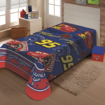 Manta Juvenil Jolitex Microfibra Disney Carros – Azul