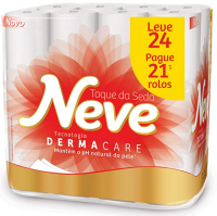 Neve Papel Higiênico Toque De Seda, 24 Rolos