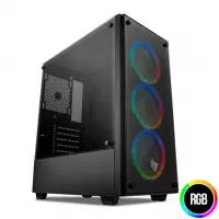 Gabinete Gamer Pichau Kazan Lateral/Frontal de Vidro PGKZ-01 RGB