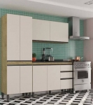 Cozinha Compacta SMP Viena com Balcão 8 Portas – 3 Gavetas