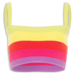 Top Farm Tricot Reto Listras Neon - Verde