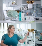 Cozinha Suspensa Modular Autosustentável Escorredor 20 Peças Branco.