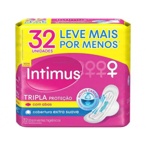 Absorvente Gel Tripla Proteção com Abas com Abas - Cobertura Suave 32 unidades
