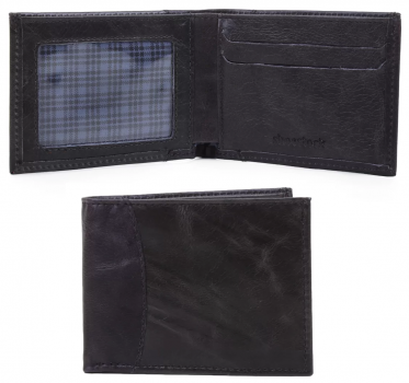 Carteira Couro Shoestock Recorte Masculina – Preto