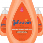 Kit Sabonete Líquido Infantil Johnsons Baby – Da Cabeça aos Pés 400ml 3 Unidades