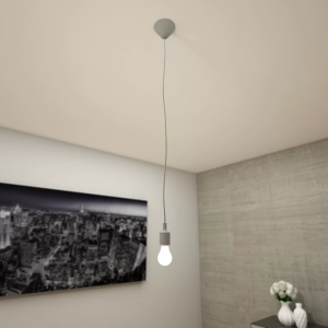 Canopla Light Cinza E27 Bivolt