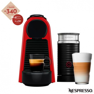 Cafeteira Nespresso Essenza Mini Vermelha com Aero3 Preto - A3ND30-BR-RE-NE