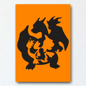 Placa Decorativa Charmander Evolution A5