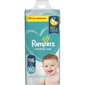 Fralda Pampers Confort Sec XG 116 Unidades