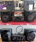 Mini System LG Bluetooh USB MP3 CD Player 440W – Karaokê CJ44 X Boom