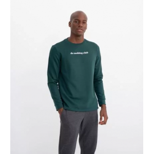 Camiseta Manga Longa Estampa do Nothing Club.