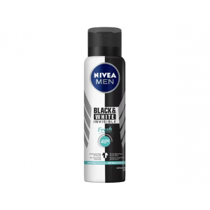 6 Unidades Desodorante Antitranspirante Aerosol Nivea - Invisible for Black White Fresh 150ml