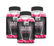 Kit 3x Colágeno Hidrolisado Dark Lab Collagen (360 Caps)