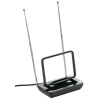 Antena interna digital para TV/UHF/VHF e FM One For All Preta SV9015