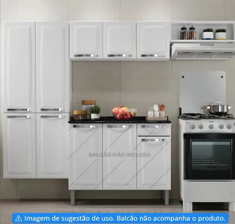 Cozinha Compacta Itatiaia Rose – 7 Portas Aço