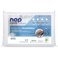 Travesseiro Nasa Nap Perfil Médio 14cm Capa Algodão